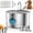1 Pc + 10 Filter, variant on Pawira Automatic Pet Water Fountain for Cats and Dogs, 108oz/3.2L Stainless Steel Fountain with 4-Stage Filtration, Ultra-Quiet Pump, Visible Water Window & 2 Filters Included