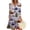 Dark Green, variant on Christmas Dresses for Women Women's Christmas Printed Fashionable V-neck Button Seven Part Cuff Pocket Dress for Holiday Party,Army Green,L