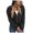 Black, variant on Vedolay Womens Hoodies Zip Up Women's Oversized Zip Up Hoodies Sweatshirts Fall Casual Drawstring Jackets with Pockets,Green L