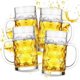 thumbnail image 1 of Juego de 4 tazas de cerveza de vidrio para congelador, 20 onzas, con asa, jarra de cerveza de vidrio grande, taza de cerveza para agua, bebidas, vasos sin plomo para hombres en el pub, 1 of 4