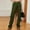 Army Green, variant on OKBOP Chinos Cargo Pants for Girls Fall High Waist Denim 2023 Jeans Full Length Straight Slim Fit with Pockets Travel Long Pants