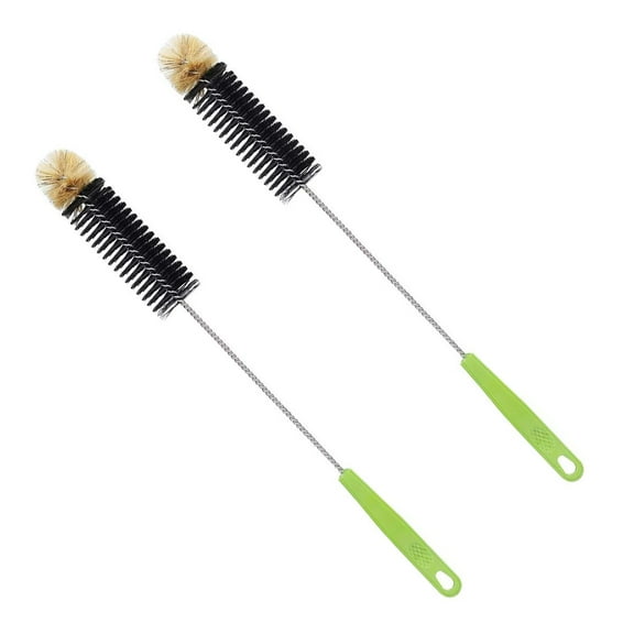 2Pcs Bottle Brush, 17" Long Handle Bendable Cleaning Brushes Scrubbing Brush for Baby Bottles, Cups, Coffee Mugs, Sports Bottle, Thermos Flask Bottles, Cleaning Hummingbird Feeder Cleaning Brushes