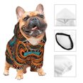 thumbnail image 3 of Balery African Tribal Style Sudadera con Capucha para Perros Pequeños – Ropa para Mascotas, Disfraz para Perros y Gatos, Ideal para Fiestas y Cosplay-X-Large, 3 of 7