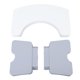 thumbnail image 1 of Foldable Toilet Potty Stool PP Portable Squatting Potty Foot Stool for Healthy Gifts Travel White, 1 of 5