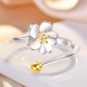 thumbnail image 5 of Qarigey Anillo abierto de flores para fiesta de disfraces, joyería para nudillos para mujer, regalo personalizado Ropa, zapatos y accesorios Miscelánea Qarigey AP010845-00, 5 of 6