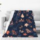 thumbnail image 1 of Fotbe Autumn Leaves With Blue Manta de Franela Acolchonada con Estampado, Súper Suave y Esponjosa, Extra Grande para Sofá, Cama, Uso Todo el Año-80"x60", 1 of 7