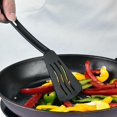 thumbnail image 4 of 1-Piece Kitchen Gadget: Kitchen Utensil Set with Comfortable Handle — Specialized Nylon Cooking Spatula,Black2, 4 of 7