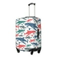 thumbnail image 2 of Picia Colorful Shark Luggage Protector Cover Thicken Suitcase Protector Cover Fit 18-32 Inch Luggage-Small, 2 of 9