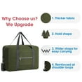 thumbnail image 3 of For Spirit Airlines Personal Item Bag 18x14x8 Foldable Travel Duffel Bag Underseat Tote Carry on Luggage Duffle Overnight with Shoulder Strap, 3 of 7