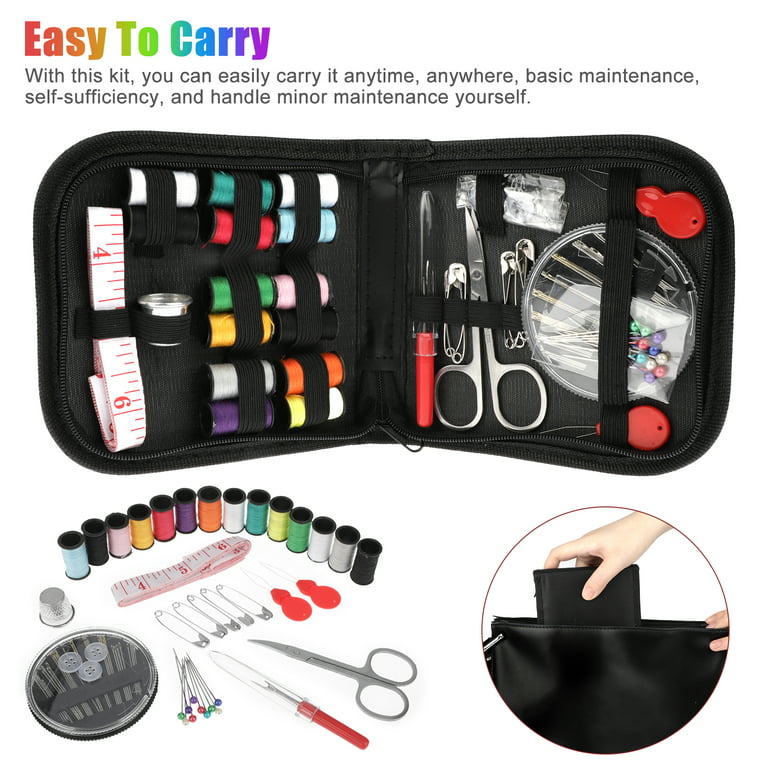 Mini Travel Sewing Kit, Needle and Thread Kit, Emergency Sewing