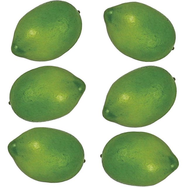 ZHAOCHENG Limones artificiales realistas, frutas decorativas de espuma hechas a mano para el hogar, la cocina y la decoración de fiestas (9 limones/limas verdes)