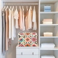 thumbnail image 4 of Yayeee Collapsible Storage Bin with Lid Fabric Closet Decorative Basket with Handles, Colorful Flowers, 4 of 7