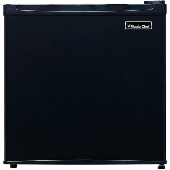 Magic Chef 1.6 cu ft Compact Single Door Refrigerator, Black