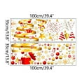 thumbnail image 3 of Augper Clearance 2Pcs Christmas Window Glass Stickers Christmas Tree Wall Stickers Decorative Window Stickers Electrostatic Snowflake Grilles, 3 of 8