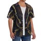 thumbnail image 2 of Balery Ball Phyton Snake Camisa Casual de Manga Corta con Botones para Hombre, Texturizada, Estilo Cubano, para Playa, Verano-Small, 2 of 5