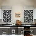 thumbnail image 4 of Dog Print Kitchen Curtains 36 Inch Short - 3 Panel Set, Cute Puppy & Floral Design, Rod Pocket Pet Lover Curtains 100% Polyester, Paw & Bone Pattern for Kitchen, Living Room, Bedroom, Easy Wash, 4 of 5