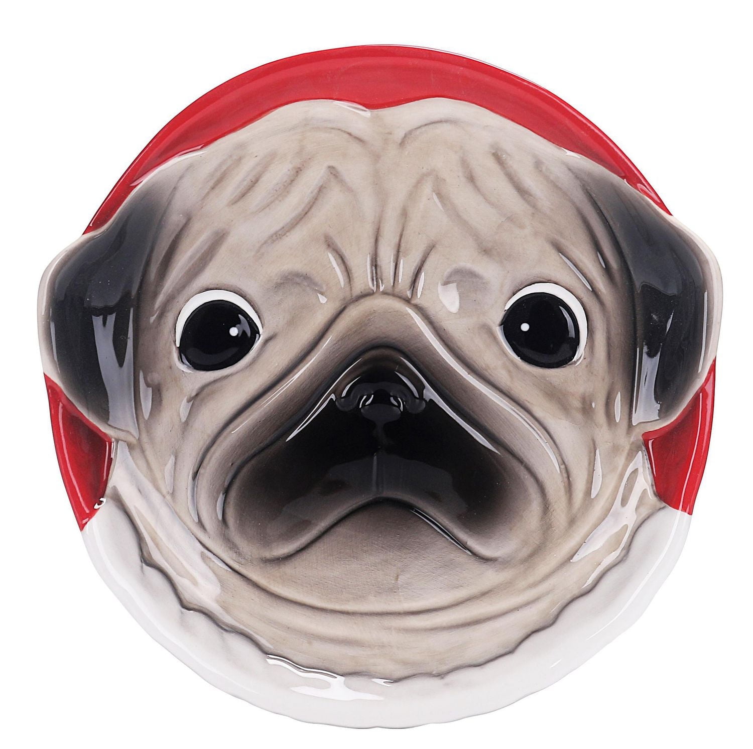 Holiday Time Pug Appetizer Plate