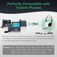 thumbnail image 2 of Auriculares de teléfono Yealink YHS34 Lite QD a RJ9 con cable para oficina, 2 of 9