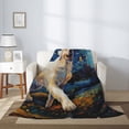 thumbnail image 2 of Disketp Vintage Starry Sky Labrador A Cozy Flannel Fleece Throw Blanket: Has a velvety texture for All Seasons - Perfect for Women, Men, & Kids"60"x50", 2 of 6