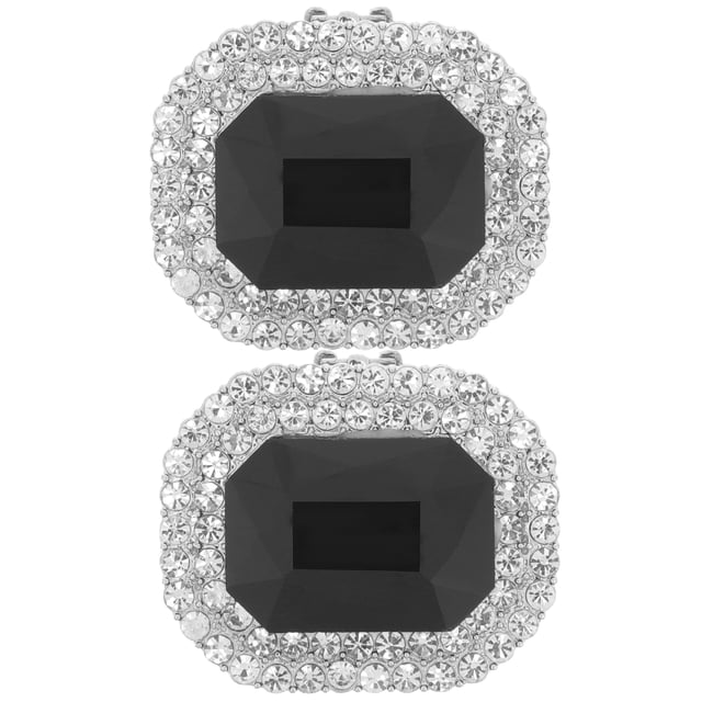 FRCOLOR shoe clip 1 Pair Rhinestone Shoe Clips Shoe Decorations Wedding Shoe Clips Bride Shoe Clips,1.5"X1.18"X0.2"
