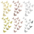 thumbnail image 4 of 12PCS 3D Butterfly Wall Décor 3 Sizes Butterfly Decorations Butterfly Party Cake Decorations 3D Butterfly Stickers Decals for Girls Kids Baby Bedroom Bathroom Living Room Birthday(Silver), 4 of 6