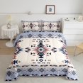 thumbnail image 1 of Erosebridal Tribal Aztec Comforter Sets Twin Size, Triangle Geometric Comforters & Duvets, Bohomian Style Decor, Reversible 2pcs, 1 of 7