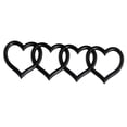 thumbnail image 3 of Pegatinas de corazón para coche, repuestos de calcomanías, accesorios de decoración, parte trasera del vehículo Negro mate, 3 of 9