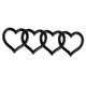 thumbnail image 3 of Pegatinas para exterior de coche, pegatinas de corazón para coche, pegatinas de insignia de corazón, pegatinas de coche Negro mate, 3 of 9