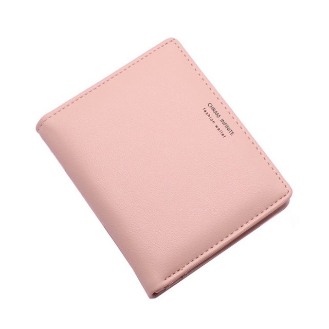 Cartera corta para mujer, cartera fina con letras, cartera pequeña con múltiples ranuras para tarjetas