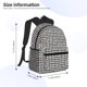 thumbnail image 2 of Easygdp Black And White Houndstooth Mochila Casual para Portátil, Mochila para Escuela, Viajes, Negocios, 2 of 6