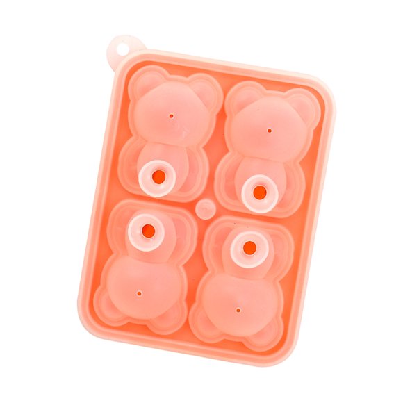 Bear Ice Cube Maker,Little Bear Shape Ice Bear Shape Ice Mold Silicone Ice Mould Rugged and Tough