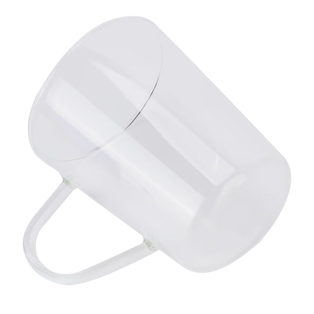 Taza De Leche De 380ml, Taza De Vidrio Térmica De Vidrio De Alto Borosilicato, Fácil De Limpiar, Para Cocinas, Hoteles, Cafeterías