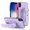 Purple, variant on TECH CIRCLE For iPhone XS/X Case with Wrist Band, Luxury PU Leather Kickstand Full-Body Shockproof Protective Bumper Women Girl Back Cover for Apple iPhone XS/X 5.8",Rosegold