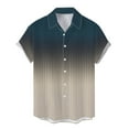 thumbnail image 5 of SHIXIAOO Chemise Décontractée de Printemps pour Hommes à Col Rabattu Imprimé Complet Manches Courtes de Plage Chemise de Vacances Extérieure T-Shirt Surdimensionné pour Hommes Chemises de Travail Décontractées pour Hommes, 5 of 5