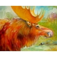 thumbnail image 1 of MOOSE STUDY POP ART - CANVAS OR PRINT WALL ART, 1 of 1