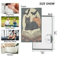 thumbnail image 6 of Yayeee 2 Pack Hand Towels for Bathroom 100% Cotton 16" x 28" Soft Absorbent Kitchen Towel, Black Halloween Cat, 6 of 7