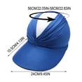 thumbnail image 3 of 2026 New Women's UV Protection Sun Visor Hat, Sun Hats for Women, Lightweight Foldable Ponytail Sports Cap Beach Outdoor, 3 of 7