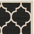 thumbnail image 6 of Safavieh Courtyard Alyssa Geometric Indoor/Outdoor Runner Rug, 2'3" x 12', Black/Beige, 6 of 7