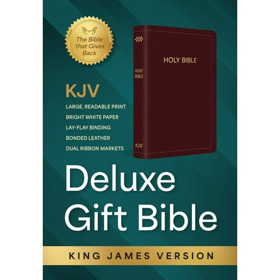 KJV Deluxe Bibles KJV Holy Bible: Deluxe Gift Bible - Burgundy Bonded Leather, Thumb Indexed: King James Version Bible, (Hardcover)