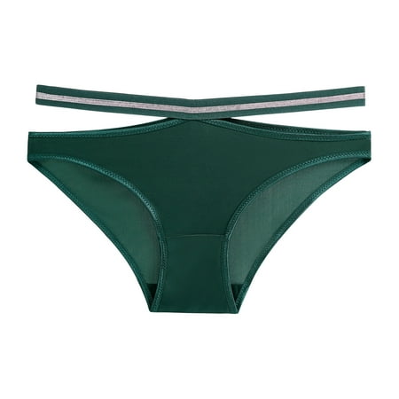 

B91xZ Womens Loungewear Set Gifts For WomenWomens Thong Panties Transparent Lace Splicing Panties Cotton Hollow Cop Lingerie for Women plus Size Green L