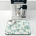 thumbnail image 2 of Anti-Skid Dish Drying Mats Lovely White Daisy Floral Dish Mat Eco-Friendly Diatomaceous Earth Drying Mats for Coffee Bar Plate Tableware Coffee Lover, 2 of 7