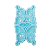 TINYSOME Jewelry Casting Molds,Holographic Silicone Pendant Resin Mold with Hangings Hole,Butterfly Shaped Resin Earrings Mold