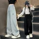 thumbnail image 2 of Pantalones de pierna ancha con patrón de plátano para niños, pantalones largos informales de otoño, trajes geniales de moda para niñas, ropa de estilo coreano para niños, 2 of 5