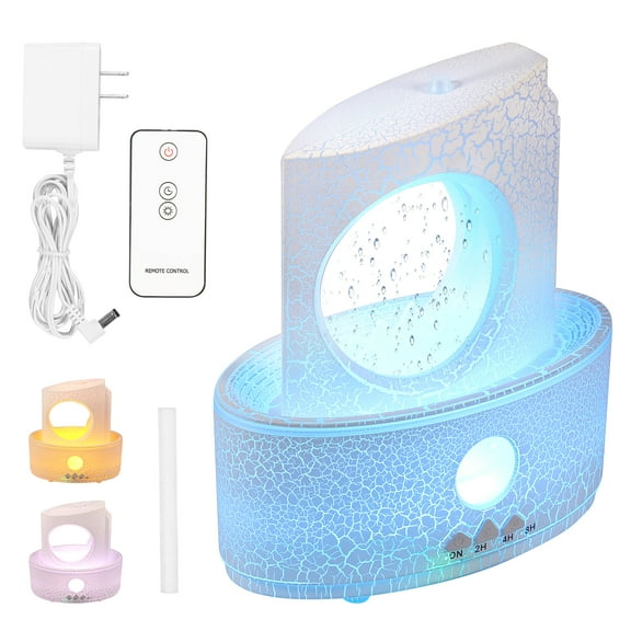 Raindrop Humidifier 180ml Essential Oil Humidifier Low Noise Water Drip Humidifier 3 Timer Settings Aroma Diffuser Humidifier 3 Color Changing Raindrop Diffuser for Home Office