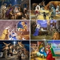 thumbnail image 2 of Pintura de diamantes 5D DIY, bordado religioso de Jesús, arte de Navidad, conjunto de mosaico redondo y cuadrado completo, punto de cruz, decoración del hogar, regalo, 2 of 4