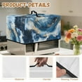 thumbnail image 7 of Whosucclay Blue Marble Print Microwave Dust Cover Tear Resistant Protective Oven Cover Scratch Resistant Easy to Clean Home Decoration Accessories 20.9" x 15.7" x 12.4"inches-L, 7 of 7