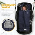 thumbnail image 3 of Orzbow Upgraded Warm Bunting Bag Universal, Stroller Sleeping, Waterproof Toddler Footmuff(Blue), 3 of 8