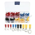 thumbnail image 1 of Unique Bargains Connecteurs Électriques 102 Pcs Borne à Sertir pour Maison Automobile Bateau Camion Bobine Pressée à Froid Câblage Circulaire Pré-Isolé 1 Ensemble, 1 of 5