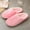 Pink, variant on Women Men Winter Warm Jacquard Soft Bottom Cotton Suede Anti-Slip Slippers Indoor Shoes, Dark Gray M