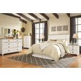 thumbnail image 2 of Signature Design by Ashley Willowton Queen Full Panel Headboard in Whitewash, 2 of 9